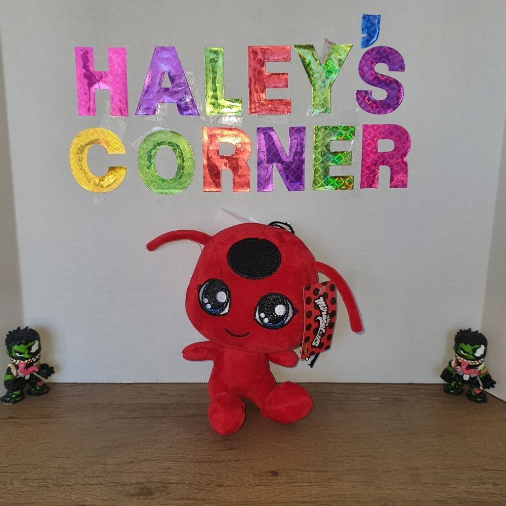 Miraculous Ladybug TIKKI Plush Toy Doll Bandai Zagtoon 9 " Stuffed Toy Spirit 